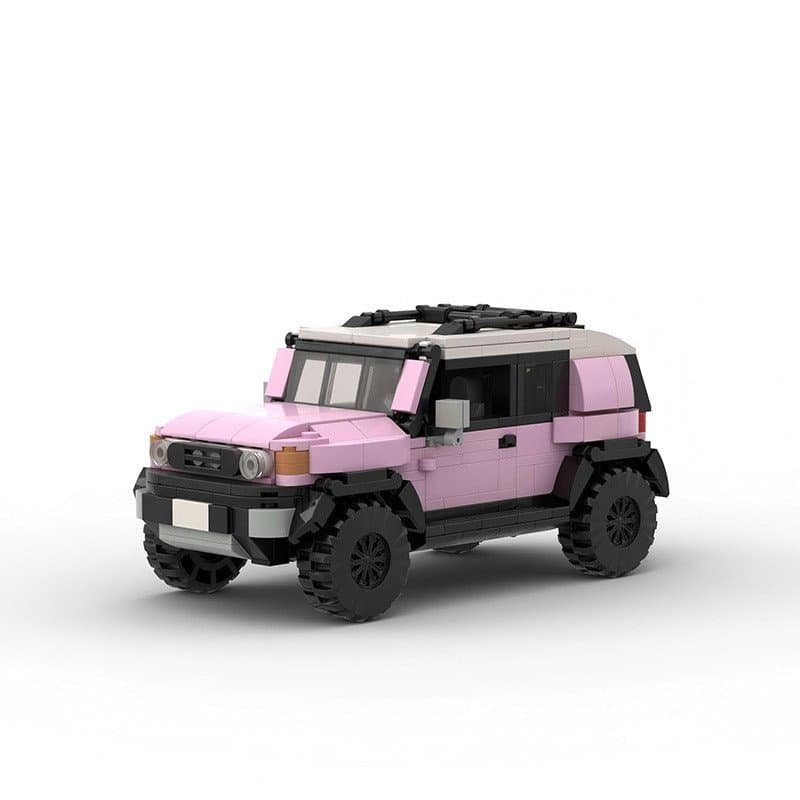 Os blocos de montar MOC são compatíveis com o LEGO 72513 FJ Cruiser V2 da série speed, carro de 8 grades, blocos de mont