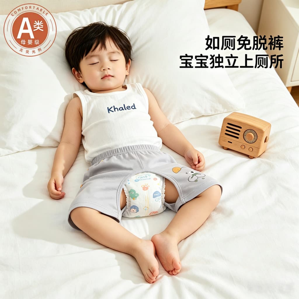 Calças de virilha aberta menino bebê exterior usar Shorts parar fraldas verão estilo fino moda verão um ano de idade cri