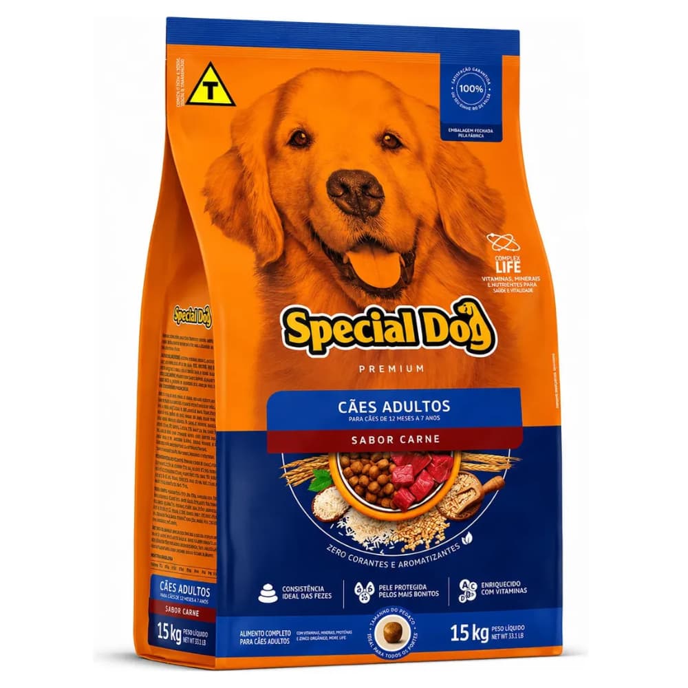 SPECIAL DOG CARNE 15KG RAÇÃO PARA CACHORRO