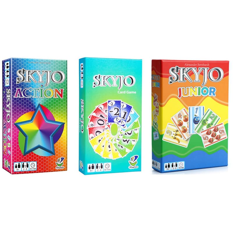 Skyjo ação versão em inglês jogo de tabuleiro cartão de jogo de cartas para festa em família
