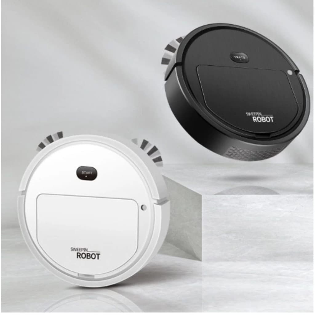 Robô Aspirador Automático 1600Pa – Recarregável, Baixo Ruído e Limpeza Eficiente