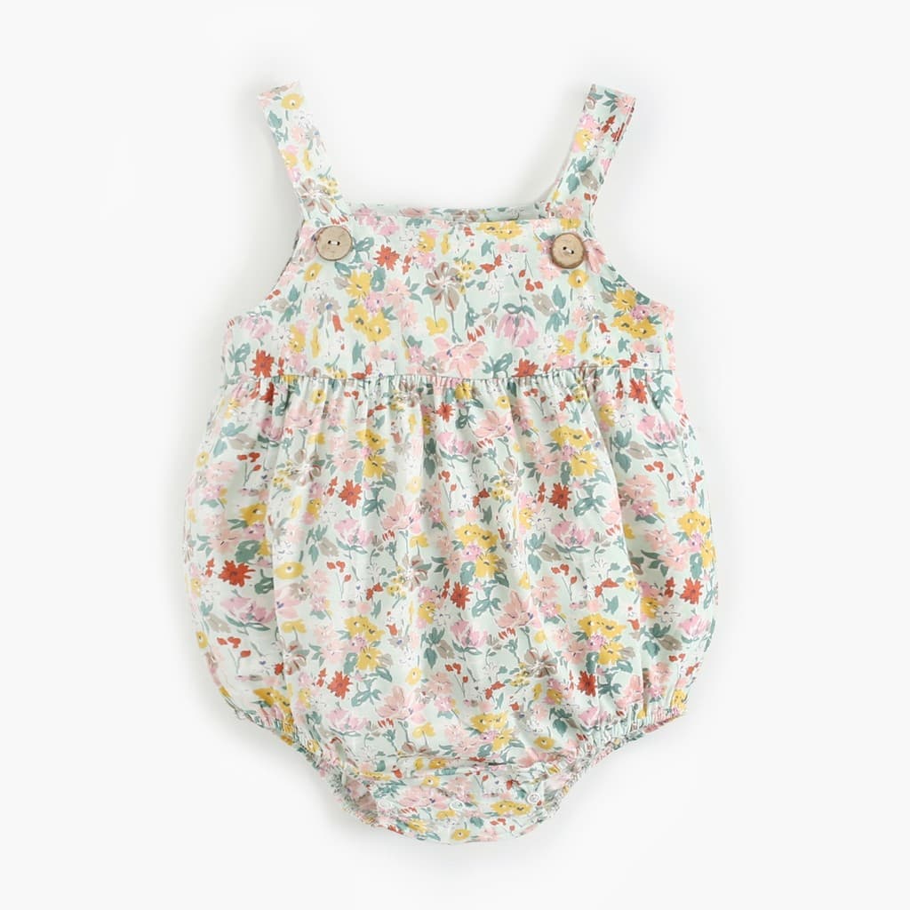 Roupas infantis estilo verão estilingue roupas para recém-nascidos Floral bebê menina macacão ins bebê macacão coreia