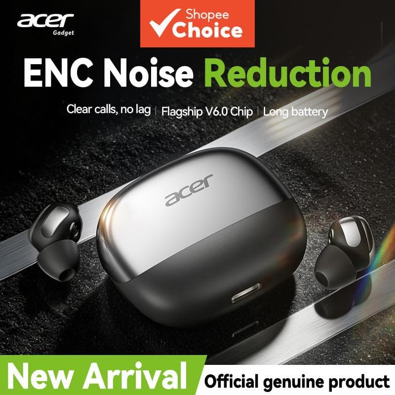 Fone de ouvido Acer OHR638 com microfone, tipo C, fone de ouvido sem fio, fones de ouvido Bluetooth com chip Jerry 7093,