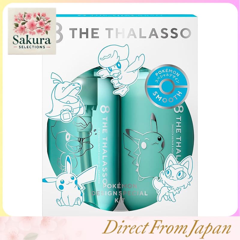 Kit Especial de Shampoo e Tratamento Hidratante e Suavizante Eight The Thalasso - Design Pokémon