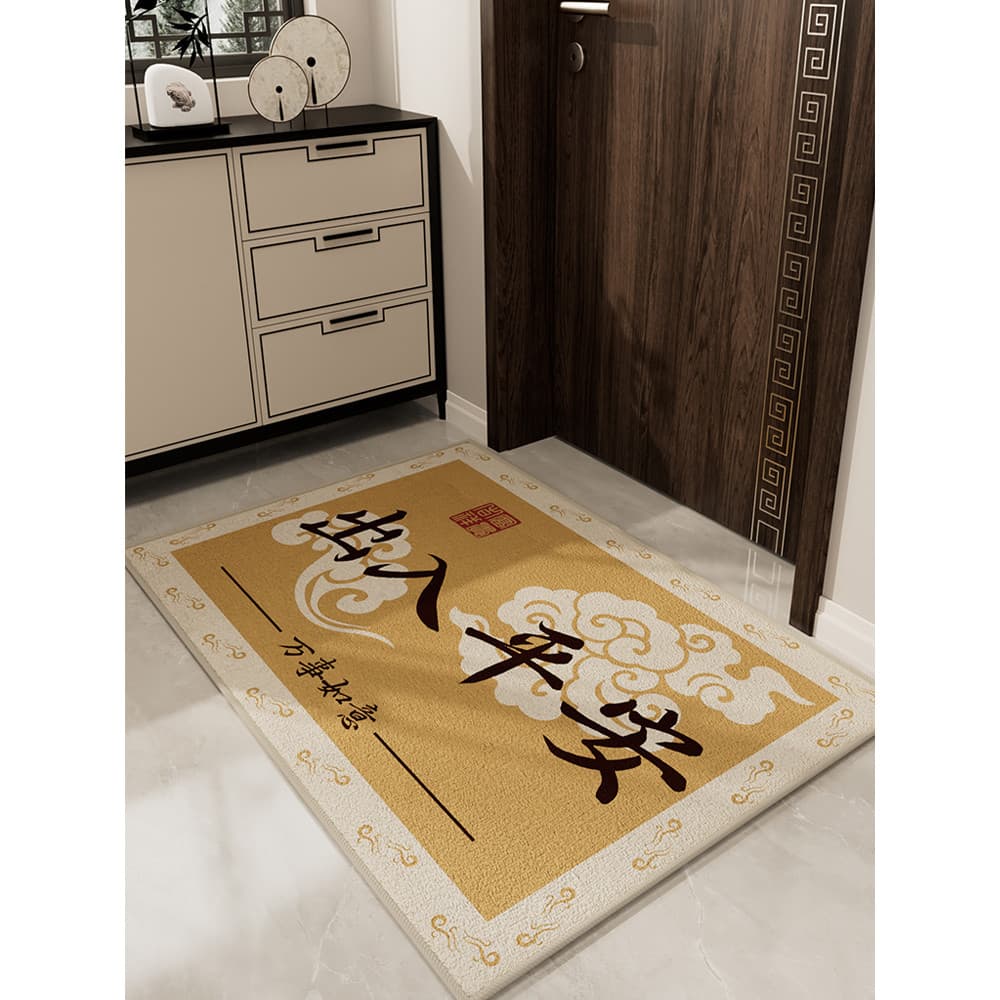 Tapete de porta de entrada porta de entrada tapete porta doméstica antiderrapante sala de estar luz luxo Premium entrada