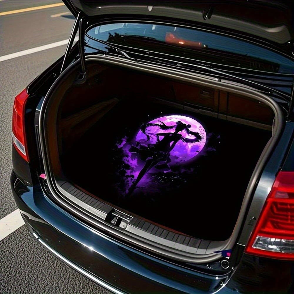 Tapete de Porta-Malas de Anime Sailor Moon Compatível para Carros, Caminhões e SUVs - Acessório Automotivo Temático Sail