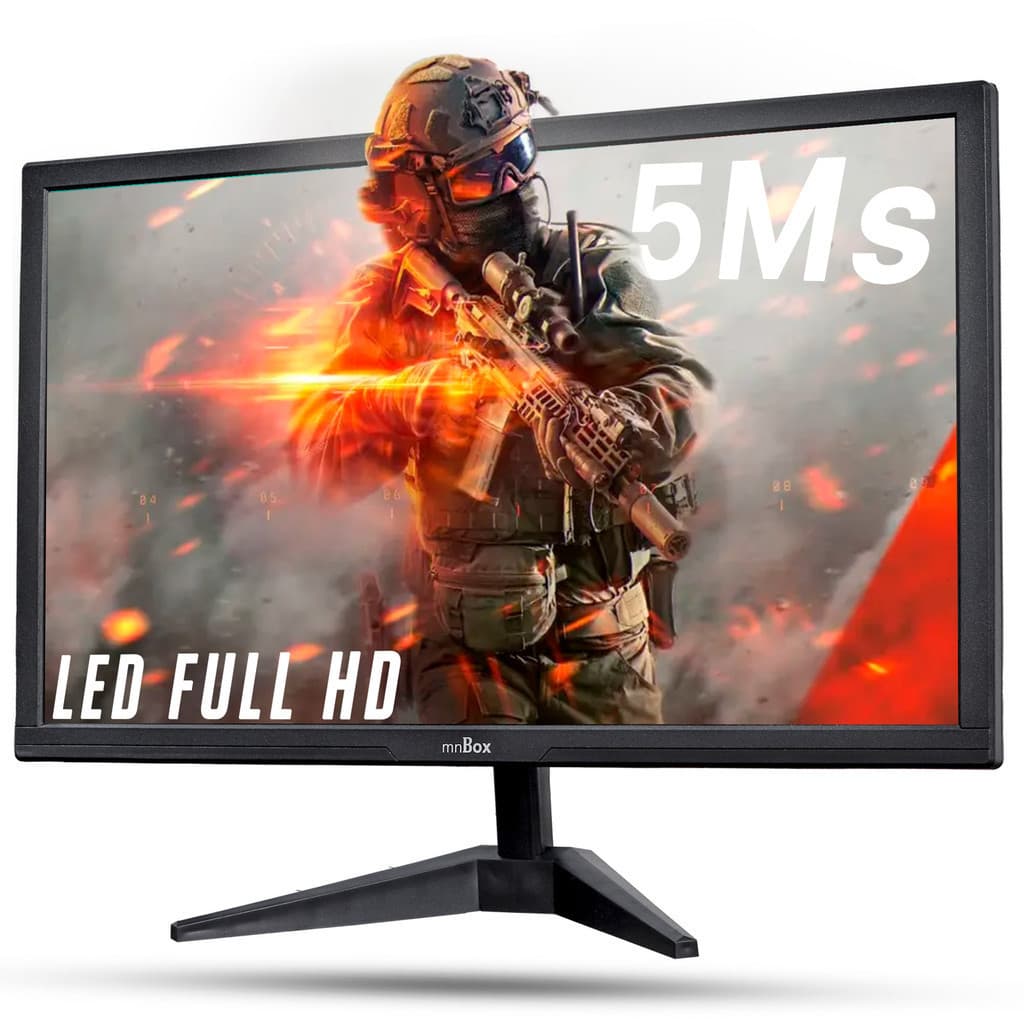 Monitor Gamer 24 Polegadas LED 1080p VGA HDMI 60Hz
