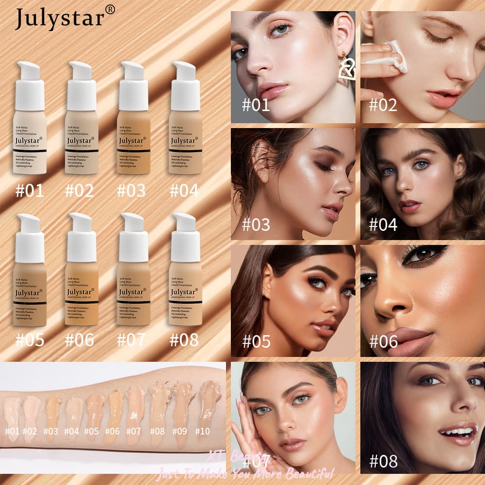 [XT] Base líquida para controle de óleo, base creme, corretivo, base líquida duradoura e sem desativação