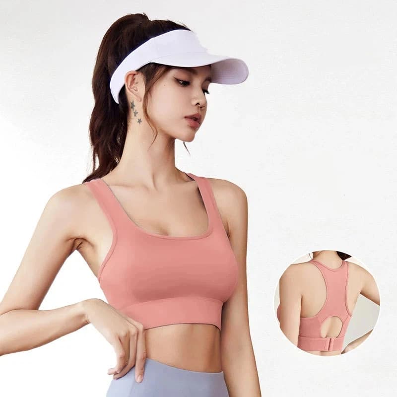 Yoga esportes colete Fitness Breasted esportes roupa interior feminina de alta intensidade à prova de choque sutiã de pl