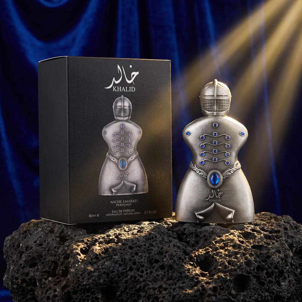 Perfume Árabe Khalid Niche Emarati Lattafa Masculino Unisex 80ml Original EDP Longa Fixação Importado Colecionador