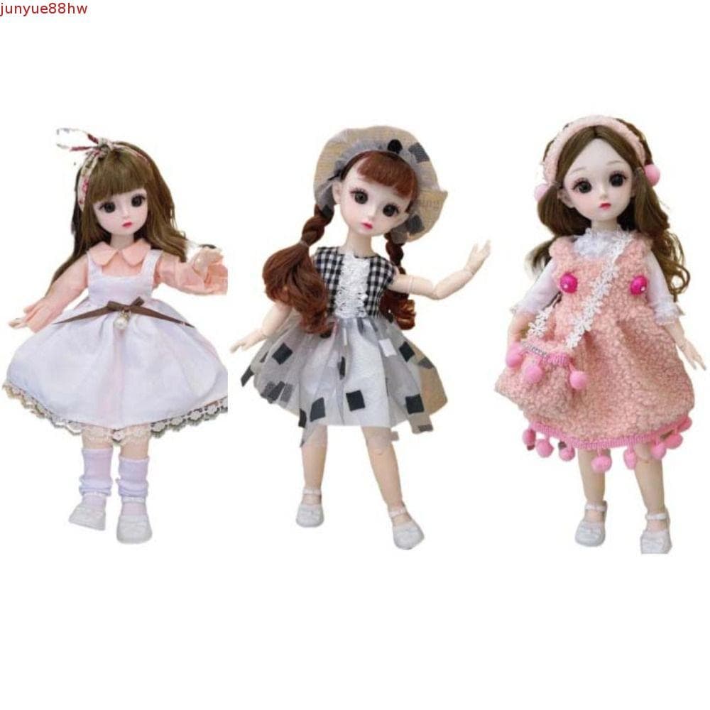 JUNYUE Boneca Princesa Menina , Articulações Removíveis Com Roupas Bonecas De 30cm , Vestido Articulado BJD