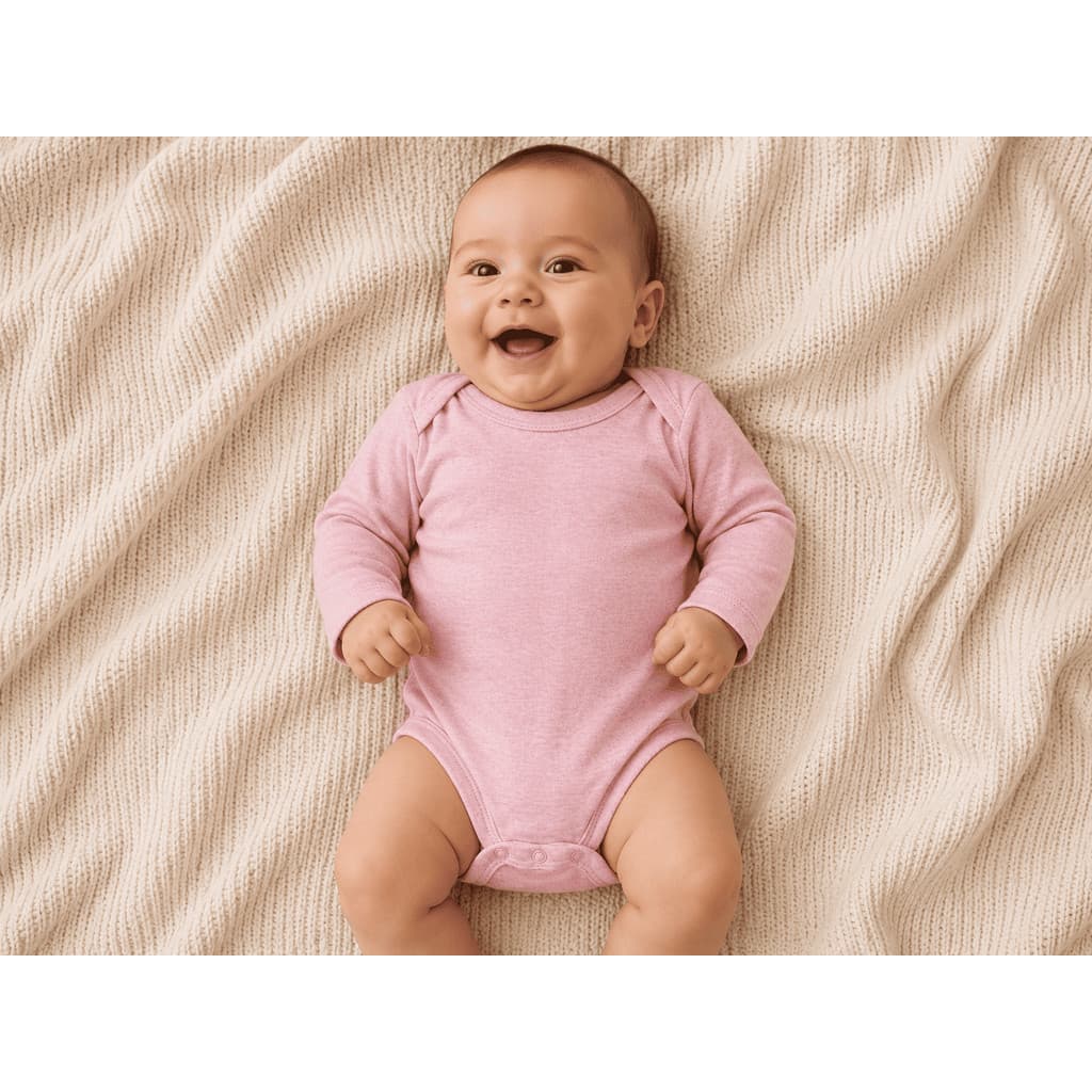 Body Infantil Bebê Manga Longa Kit Enxoval para Menino e Menina Liso Básico