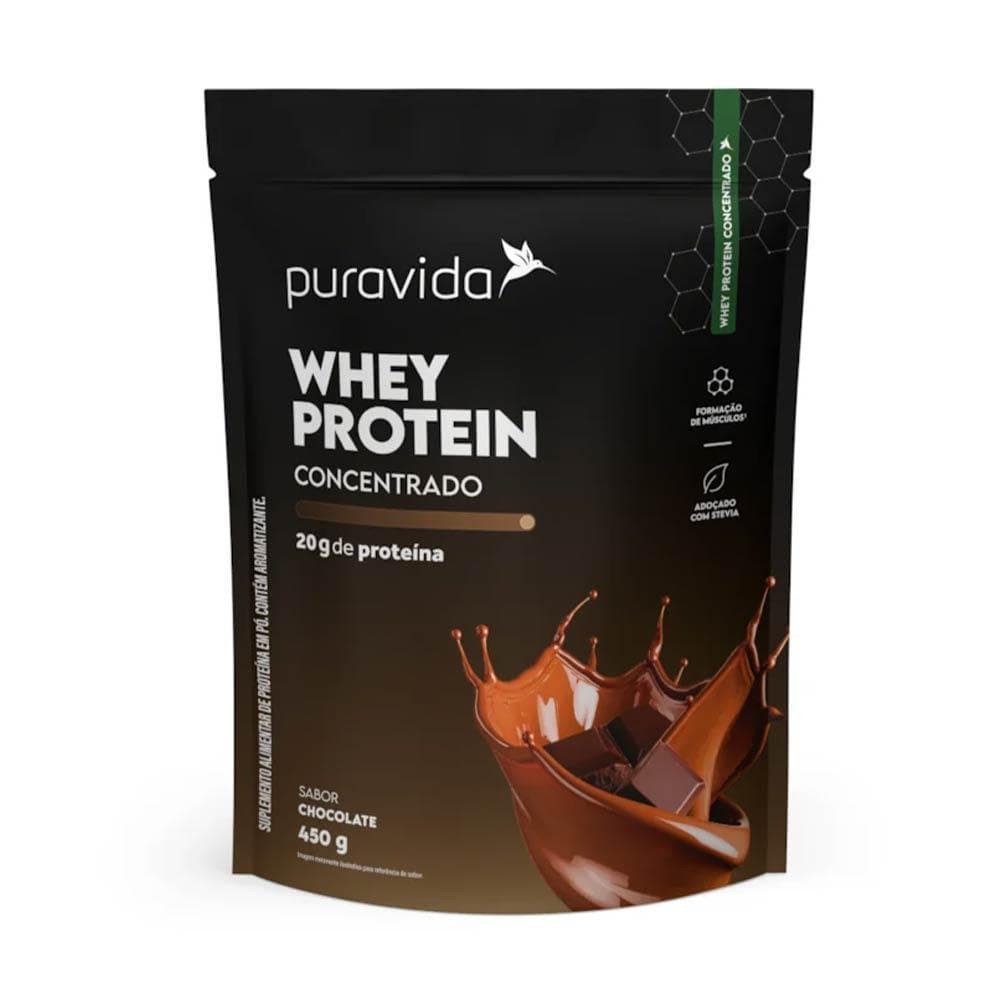 Whey Protein Chocolate Wpc - 450g - Puravida