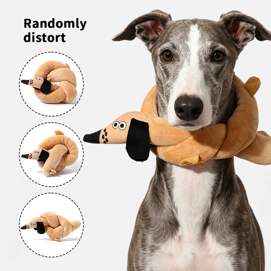 Brinquedo para cachorro voz Dachshund cachorro grande auto-feliz alívio do tédio Molar ferramenta útil brinquedo para an