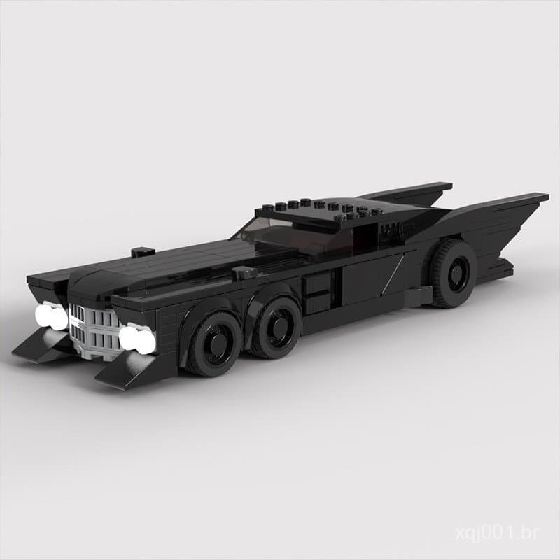Blocos de montar MOC compatíveis com Lego 122237 Batmobile Preto, conjunto de brinquedos para presente, modelo infantil,