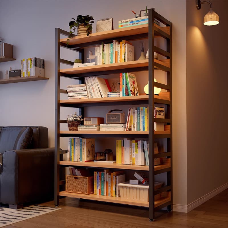 Estante de chão para casa integrada, suporte de parede para sala de estar, prateleira de exibição, biblioteca de estudan