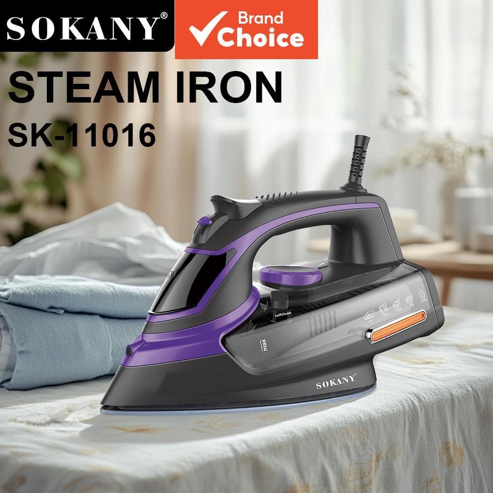 SOKANY 11016 Ferro A Vapor Multifuncional 2400W Calor Rápido Cerâmico Base Elétrica Para Roupas