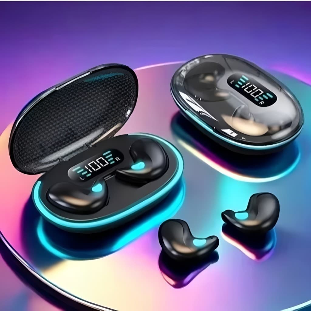 X55 Fones De Ouvido Para Dormir Bluetooth 5.3 Sem Fio HiFi Estéreo Com Cancelamento De Ruído À Prova D'água Fone Es