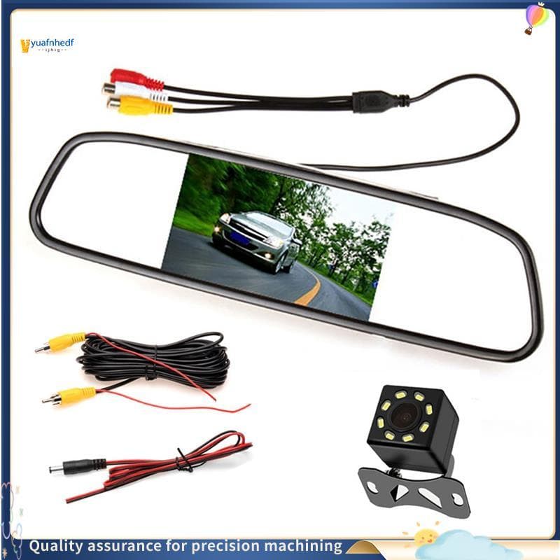 Monitor De Espelho LCD Para Carro , Tela De Estacionamento , Assistência Automática Câmera De Ré Com Visão Traseira