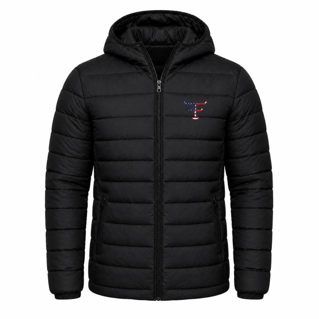 Bobojaco Country Masculino Jaqueta Puffer Masculina Corta Vento Com Capuz