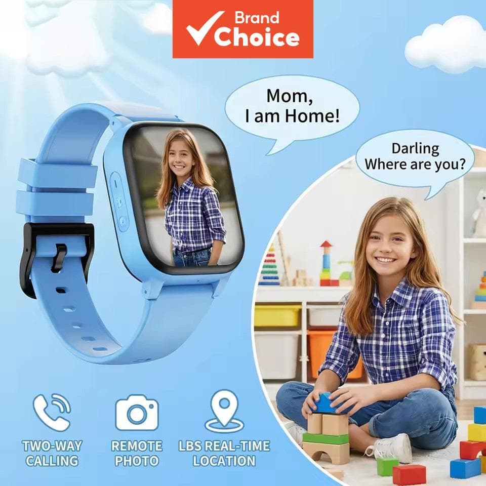 Relógio Inteligente Infantil 2G SIM Card Smartwatch SOS LBS Localização Câmera À Prova D’Água Atualização Relógio para