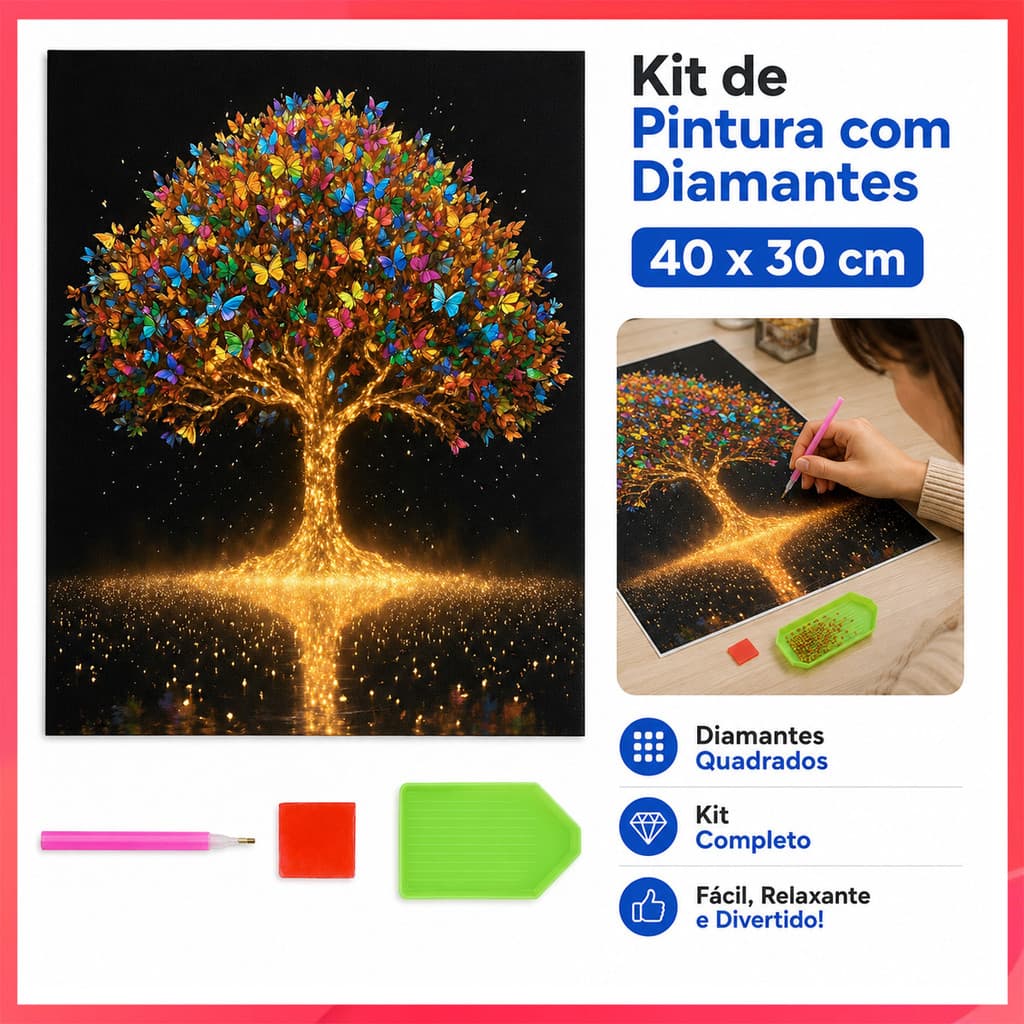 Sinfonia borboleta árvore 5D diamante completo Kit de pintura diamante conjunto completo DIY artesanal sala estar decora