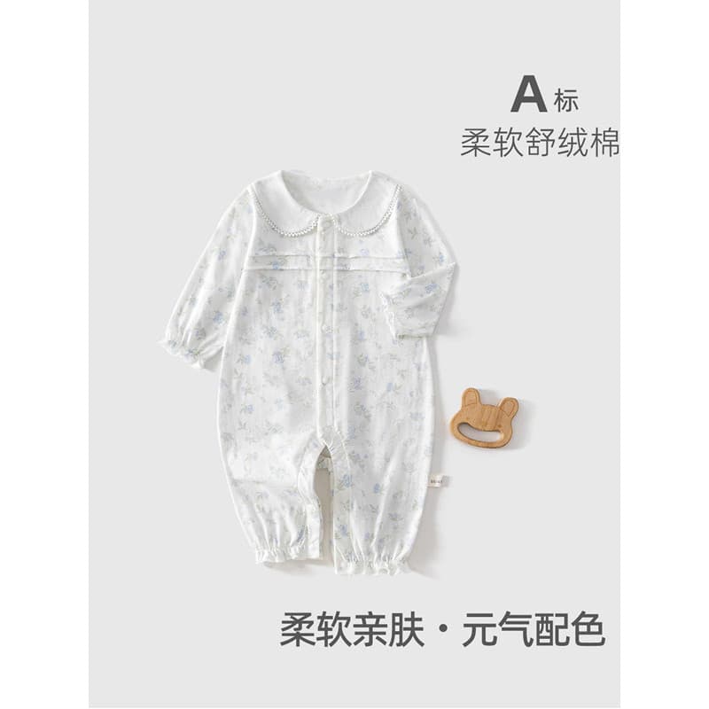 Roupas de bebê verão macacão fino bebê roupas de verão de manga comprida verão puro algodão passeio bebê menina pijamas