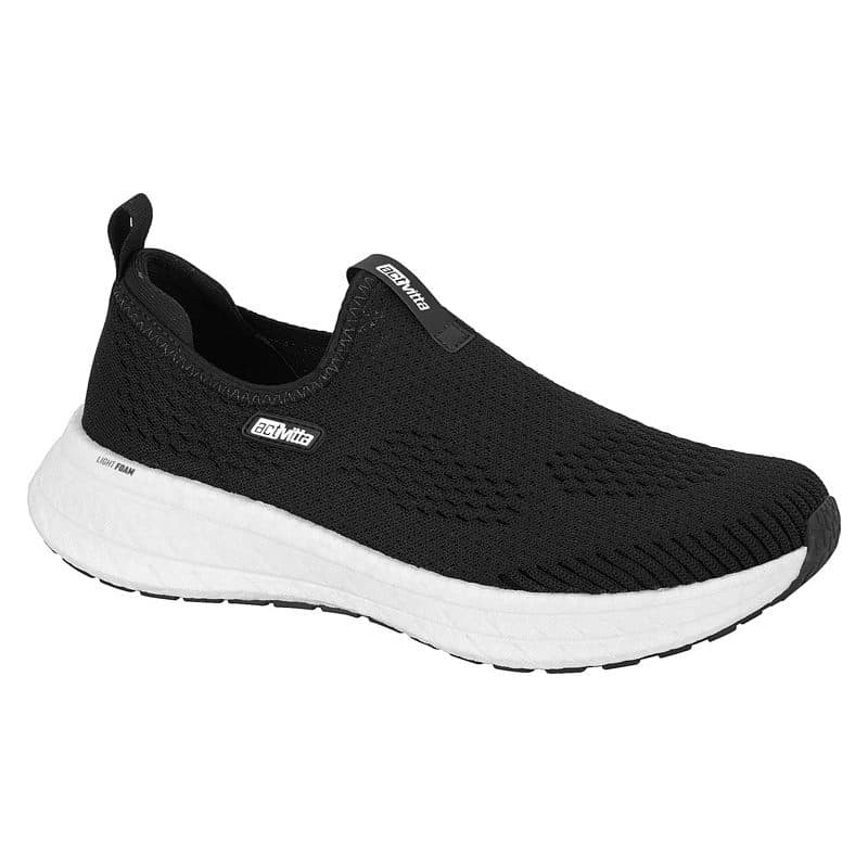 Tênis Feminino Actvitta Slip On Esportivo Calce Fácil Leve Ligth Foam Confortavel