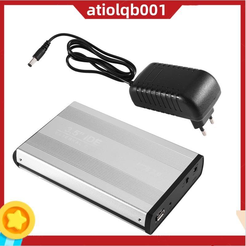 IDE Gabinete Disco Rígido De 3.5 " Para HDD SSD USB2.0 HD Caixa Externa Com Fonte De Alimentação Plugue Ue