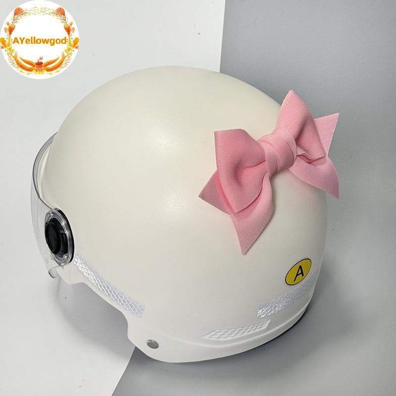 AYellowgod Elegante Capacete Arco Decoração Acessórios De Patinação Laço Personalizável Para Motocicleta Moto Ciclismo U