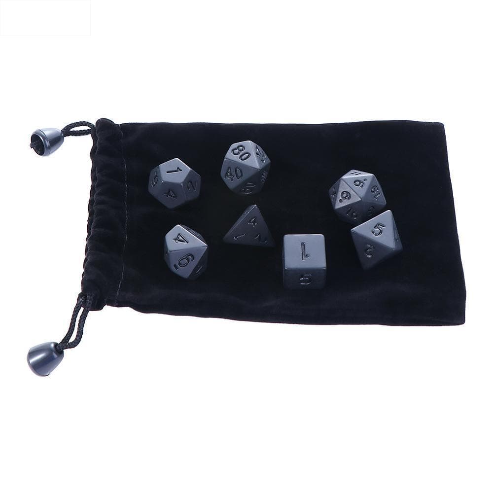 Conjunto De Dados De RPG Preto , Jogo , 7 Unidades , Brinquedos , Jogos De Tabuleiro , Personalidade , Festa Em Família 