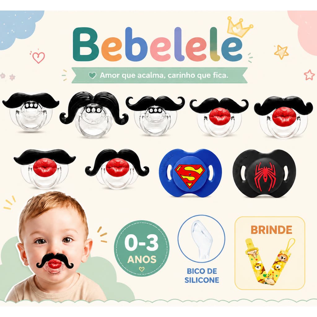 Chupeta de Silicone para Bebês, Presentes de Halloween LLYM 6QXO D4LG 6RHF
