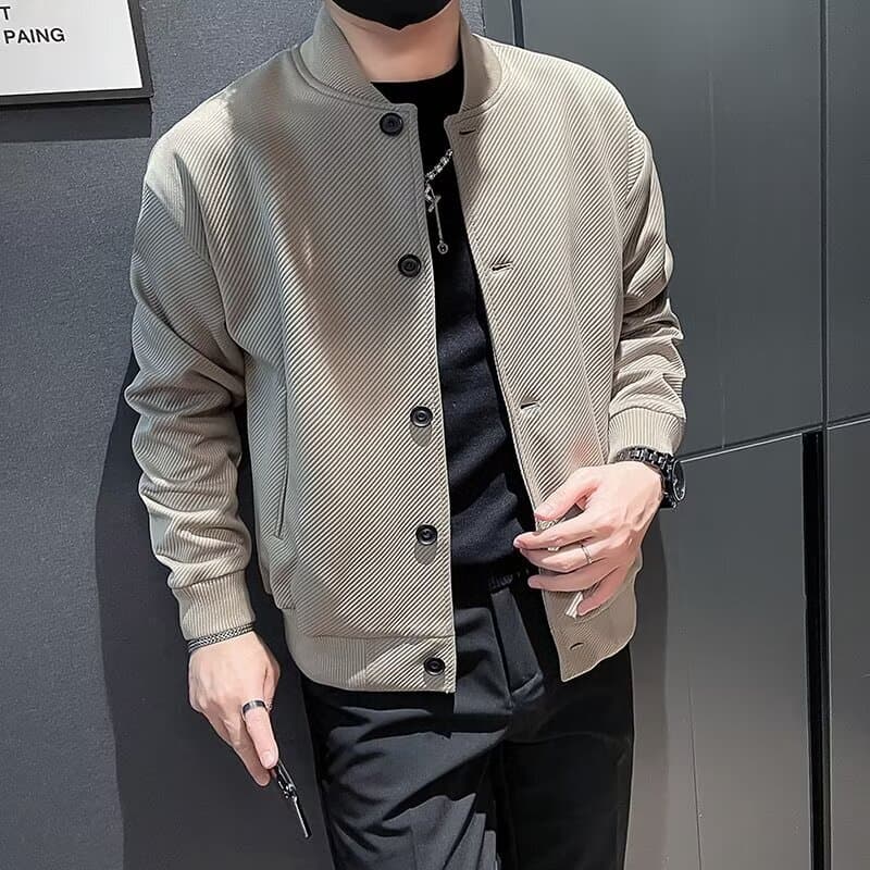 Ruffian bonito uniforme de beisebol jaqueta masculina primavera outono High-End Casual Workwear jaqueta masculina outono