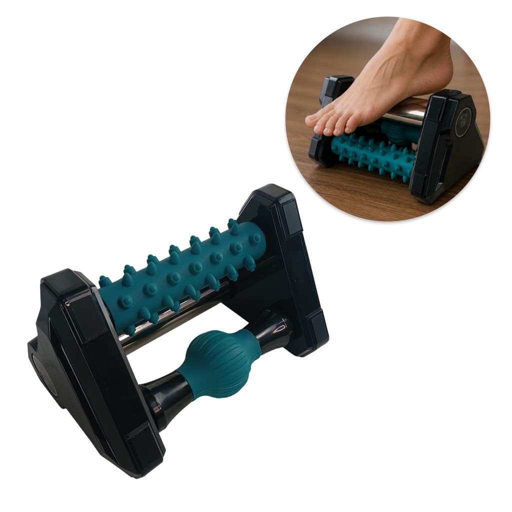 Massageador Plantar 3 em 1 Aquecedor Muscular Pes Fascite Multifuncional Fascia Relaxador Alivio Dores Bem Estar