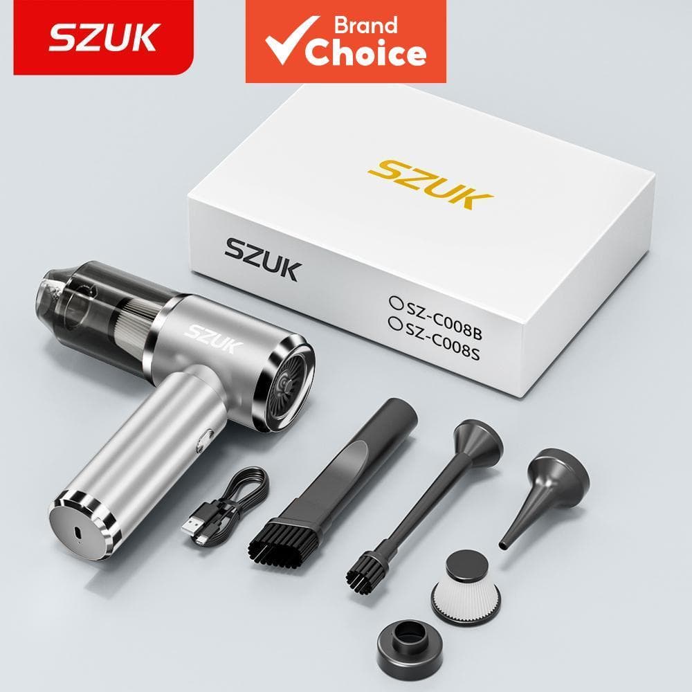 SZUK Motor sem escova Aspirador de pó para carro mini portátil sem fio coletor de pó de sofá com forte sucção