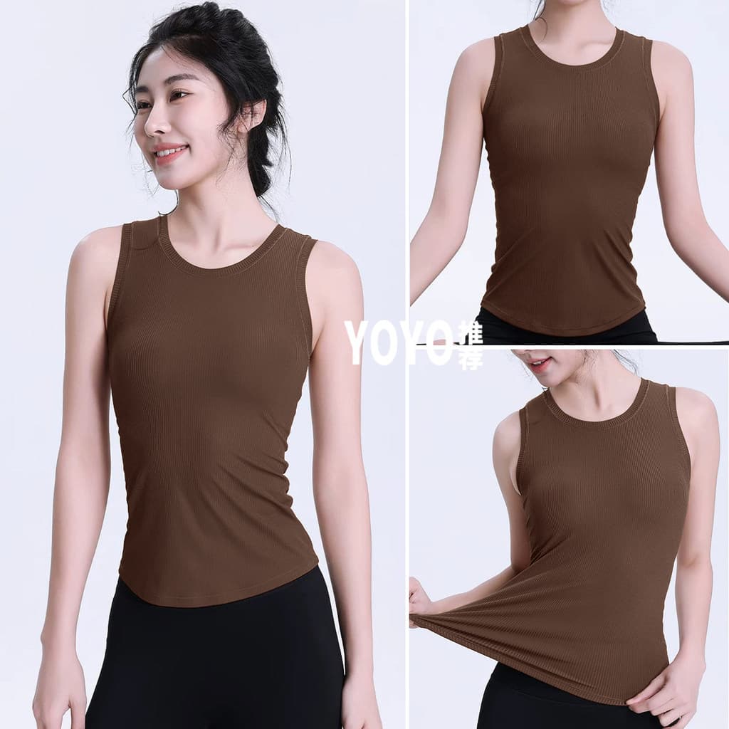 Roupas de Yoga colete feminino verão almofadas de peito de uma peça tamanho grande roupas de Fitness capa carne mais mag