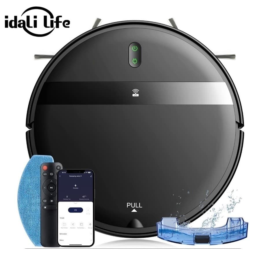 Robô aspirador 3 em 1  Inteligente, Automático, Silencioso, Sucção Potente, Sensor Antiqueda e Autonomia Longa