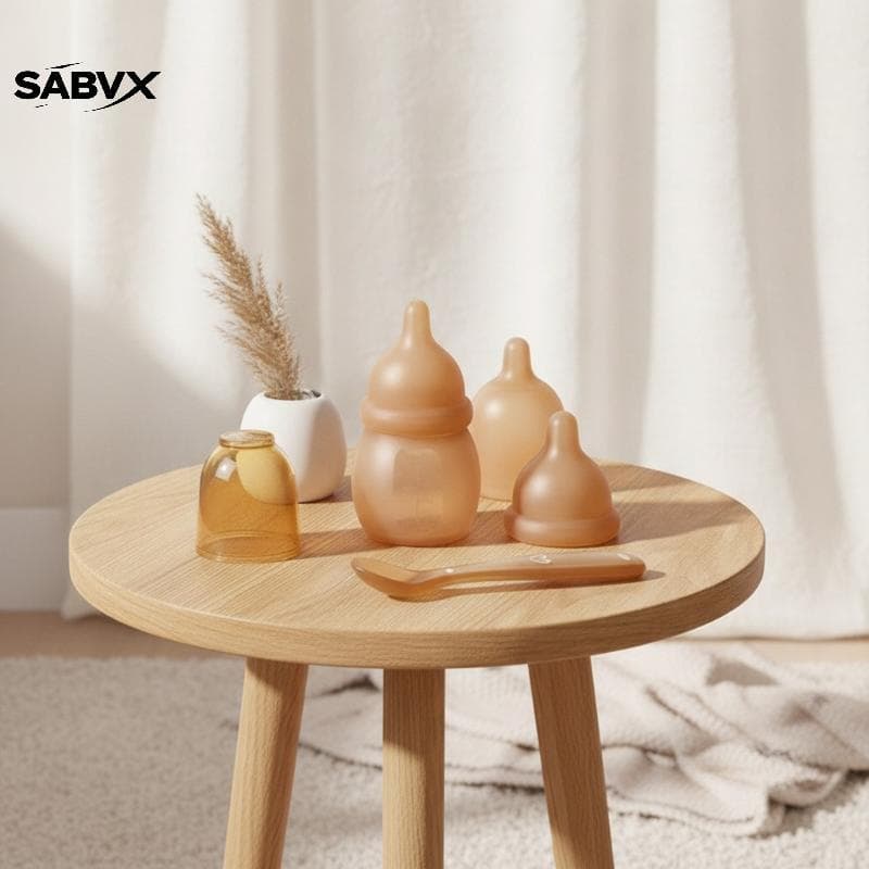 SABVX 60ml Silicone Macio Mamadeira De Alimentação Do Bebê Anti-Cólica BPA Livre Portátil Mini Garrafa De Enfermagem Rec
