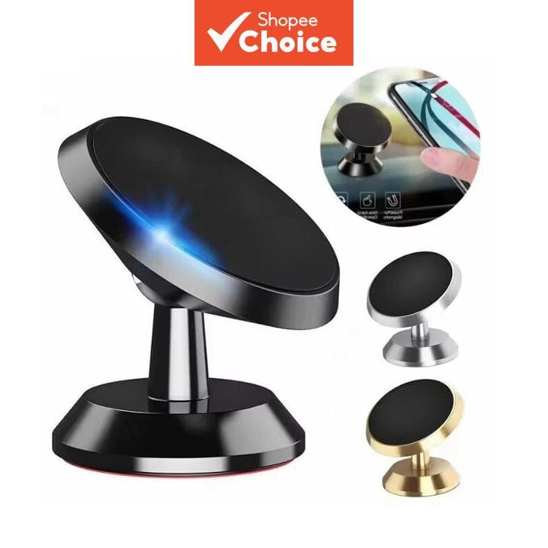 Suporte Magnético para Carro para Smartphones - Suporte com Clipe Magnético Redondo para GPS