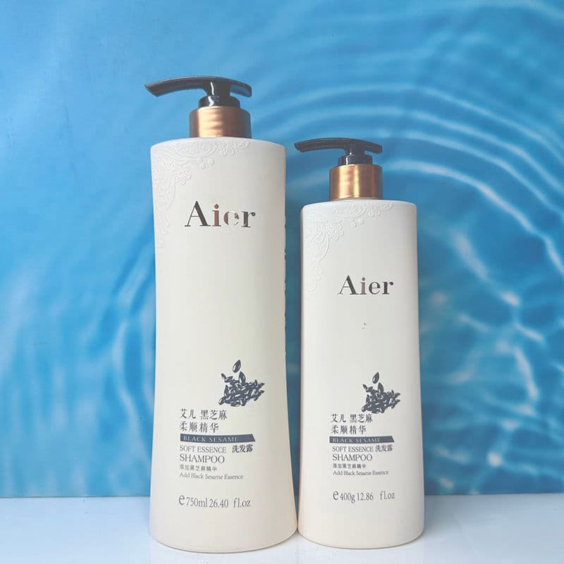 Elle Black Sesame Smoothing Essence Shampoo Hidratante Melhora a Secura Frizz Soft Brightening Shampoo
