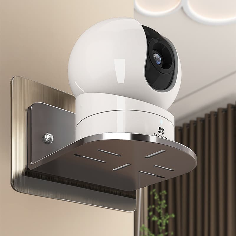 Suporte de monitor sem furos, prateleira de parede para roteadores e decodificadores, suporte de armazenamento 7.10 D9Z0