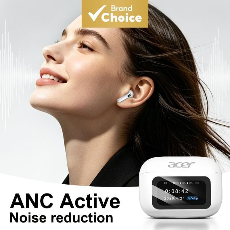 Fone de ouvido sem fio Acer OHR802 Bluetooth com microfone, fone de ouvido, fone de ouvido com 3,4 g super leve, 120