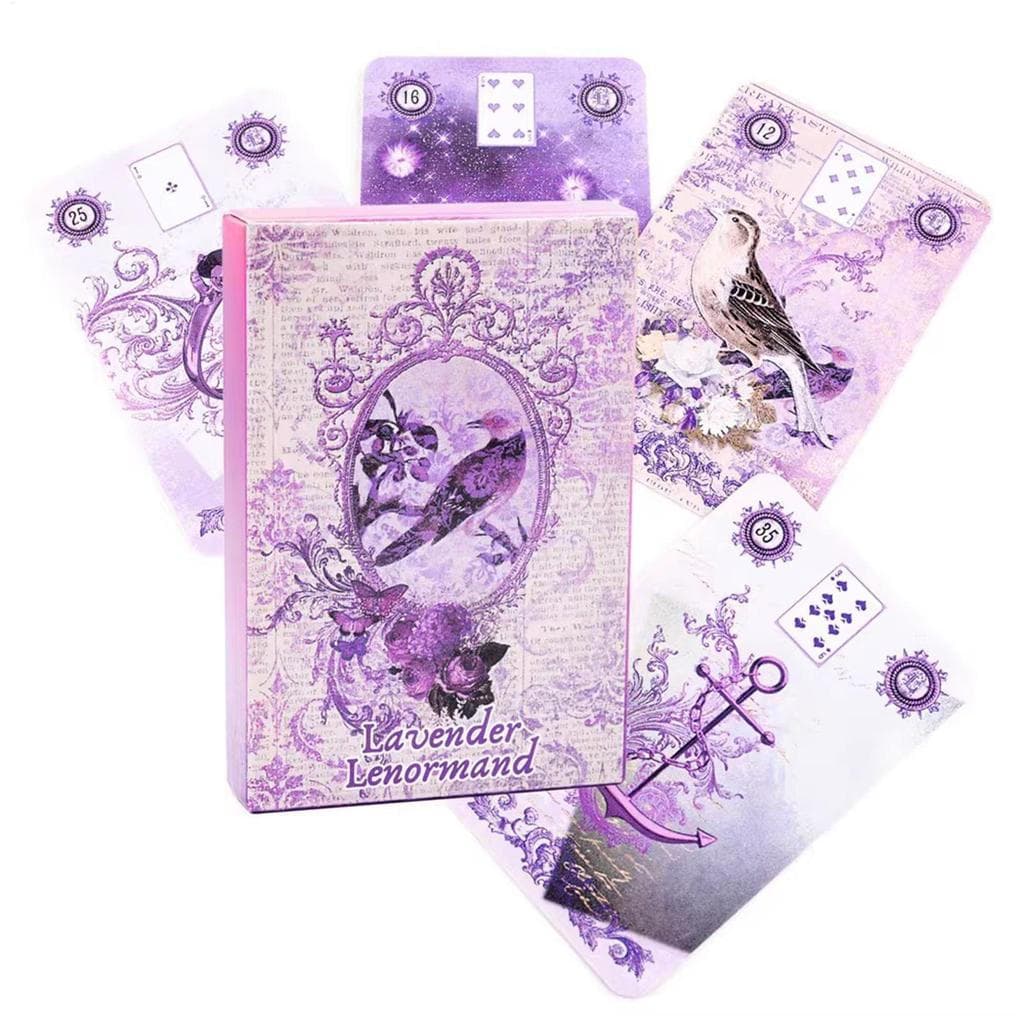 Lavanda Lenormand Oracle Cards 39 Cartas Lazer Entretenimento Jogos Cartão Reuniões De Família Tarô chunnimbr