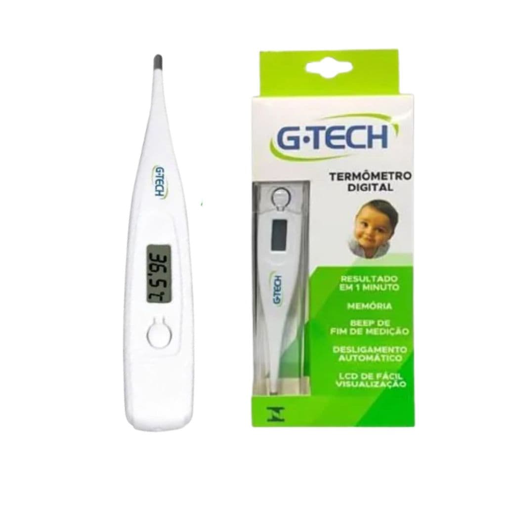 Termômetro Digital Branco G-Tech Clínico Digital