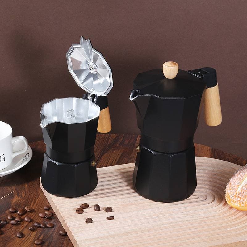[honghan] Fogão Expresso De Alumínio Moka Pot Express Cafeteira Percolador Máquina De Café Mocha Clássica Italiana [BR]