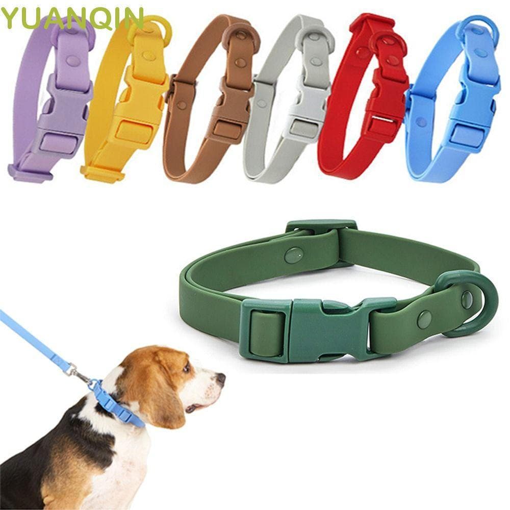 Coleira impermeável para cães, coleira ajustável para animais de estimação com tira elástica, anti-puxão, guia para cães