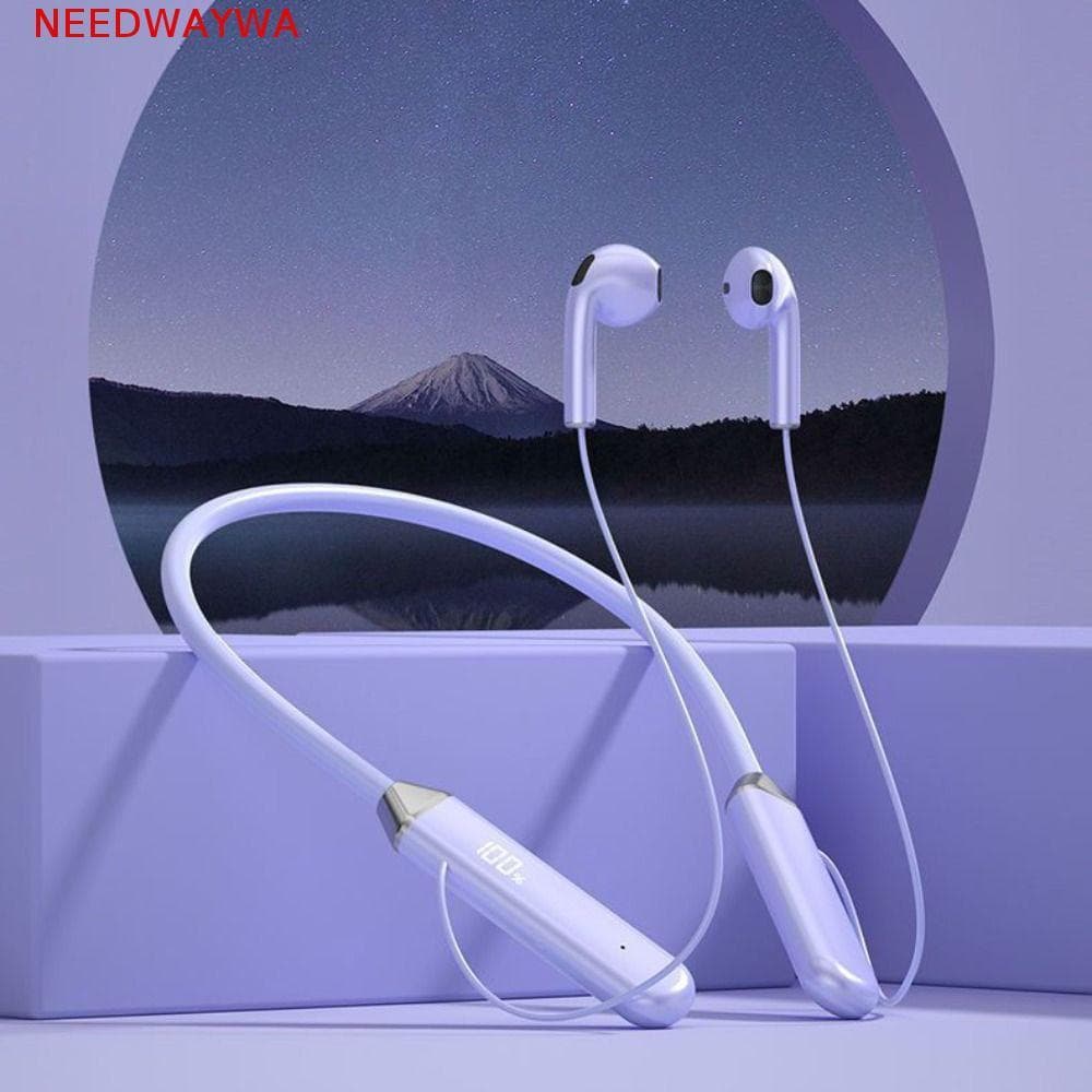 Fone De Ouvido Bluetooth NEEDWAYWA , Fones Sem Fio De Liga De Alumínio Com Fita Para O Pescoço À Prova D'água