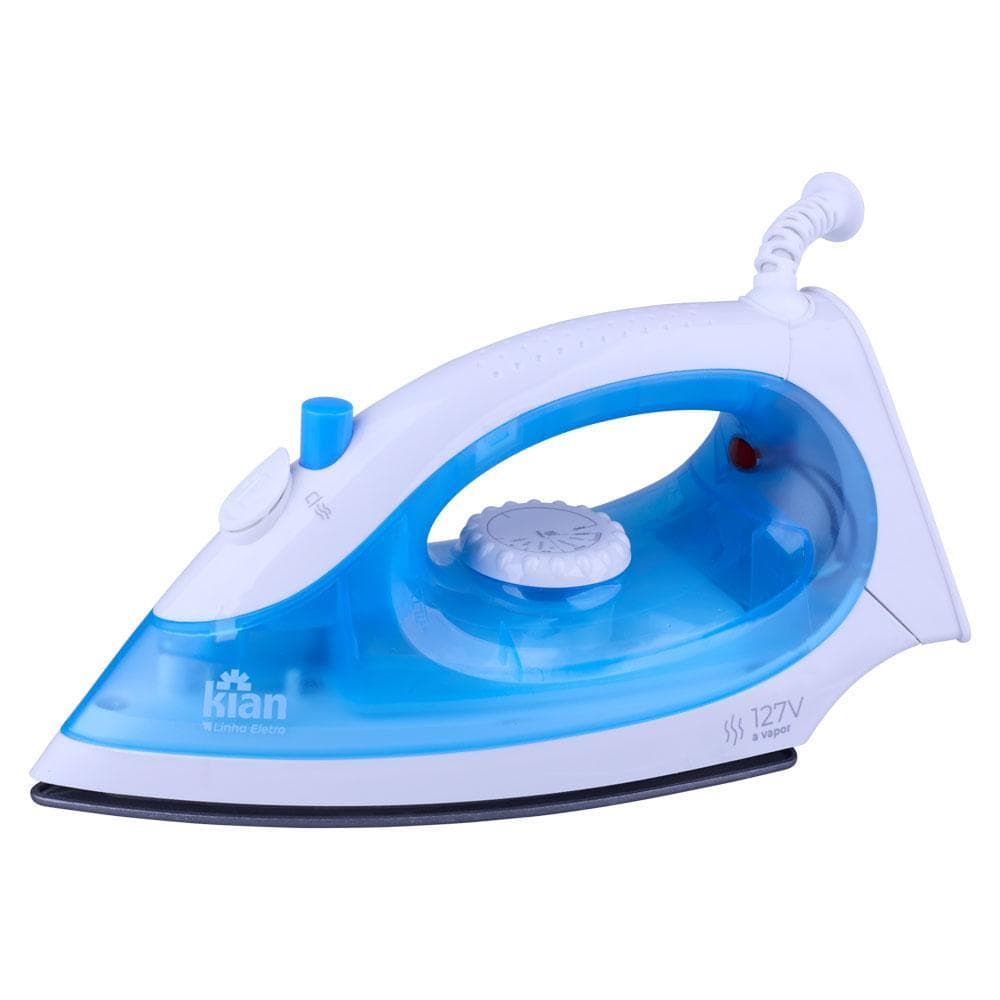Ferro de Passar a Vapor 127V Kian Azul