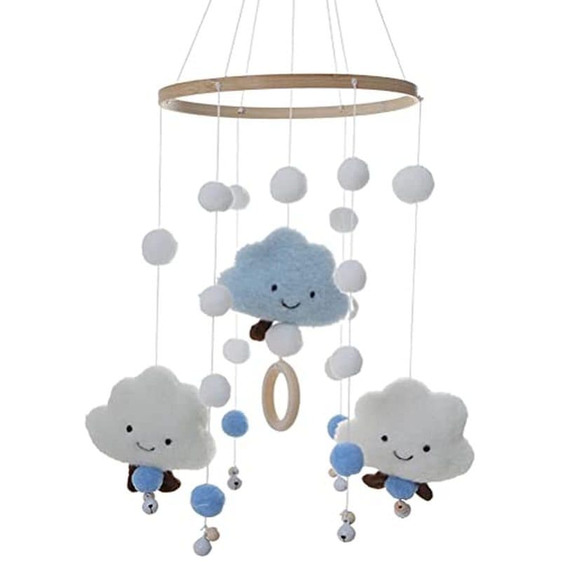 Móvel Do Bebê Para Berço , Decoração De Suspensão Berçário Recém-Nascidos E Bebês Quarto Das Crianças Teto Azul