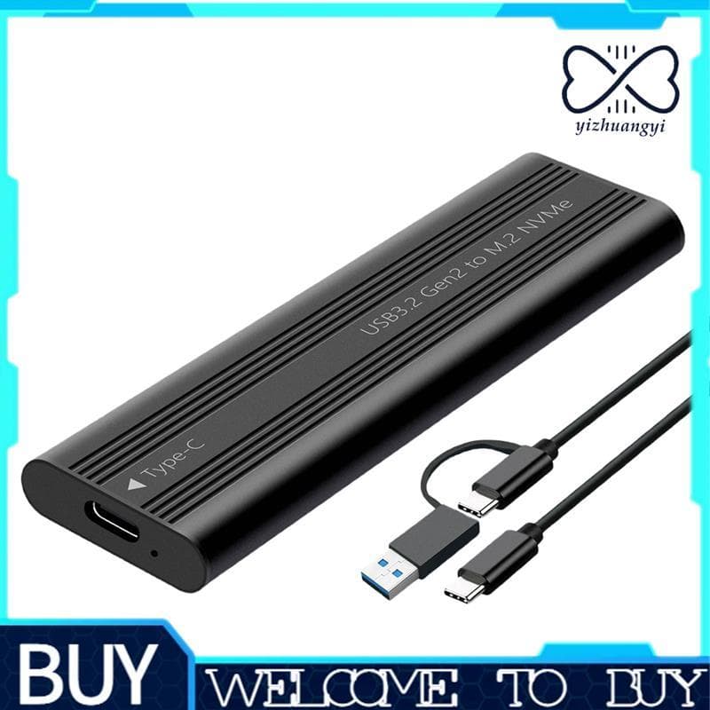 M . 2 NVME PCIe SSD Case USB Tipo C 10Gbps Caixa De Disco Rígido Externo Para Suporte PCI-E M2